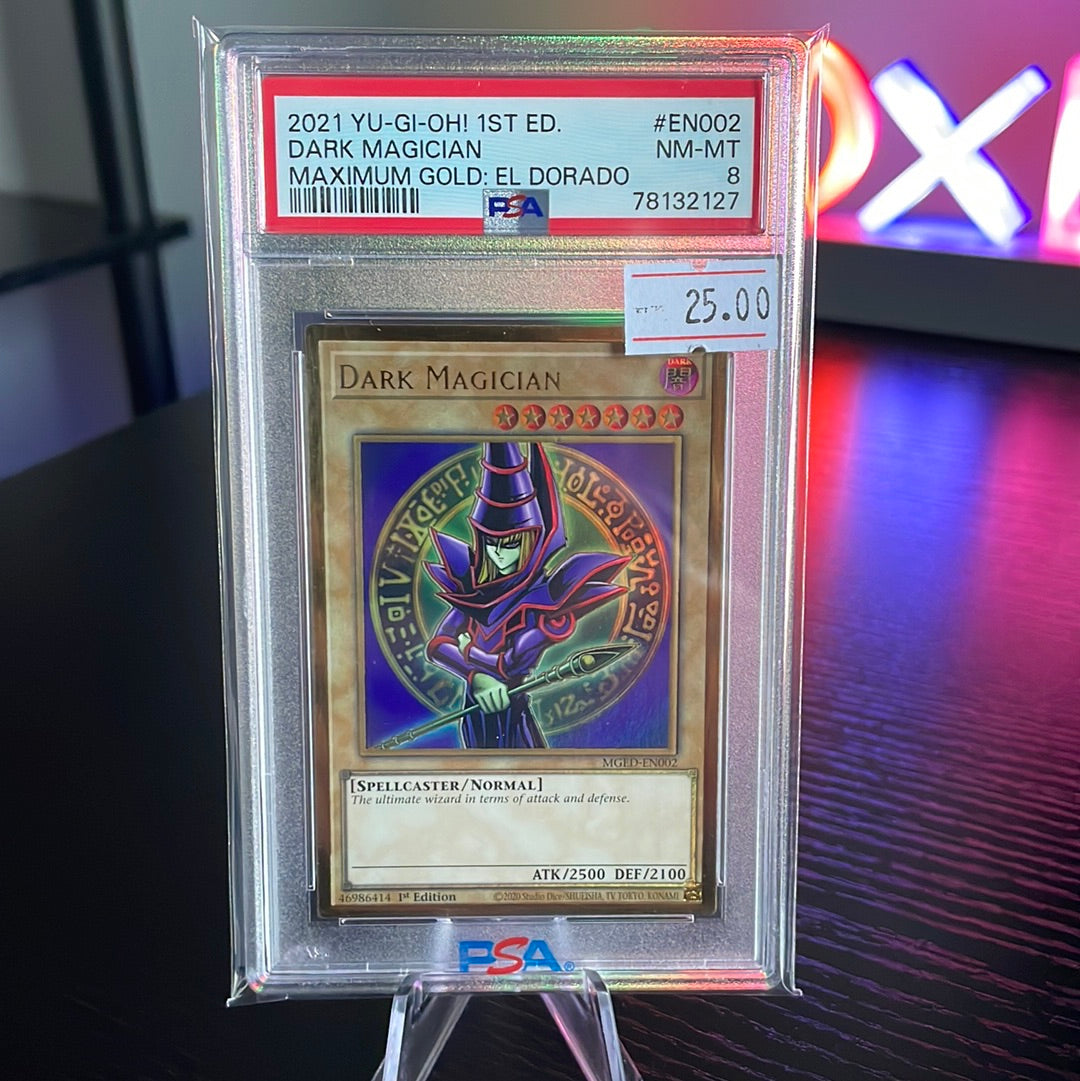 2021 Yu-Gi-Oh! 1st Ed. Dark Magician PSA 8