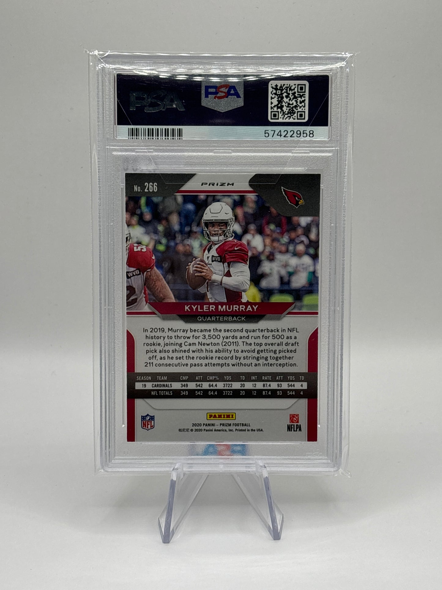 2020 Panini Prizm Kyler Murray Silver PSA Gem Mint 10