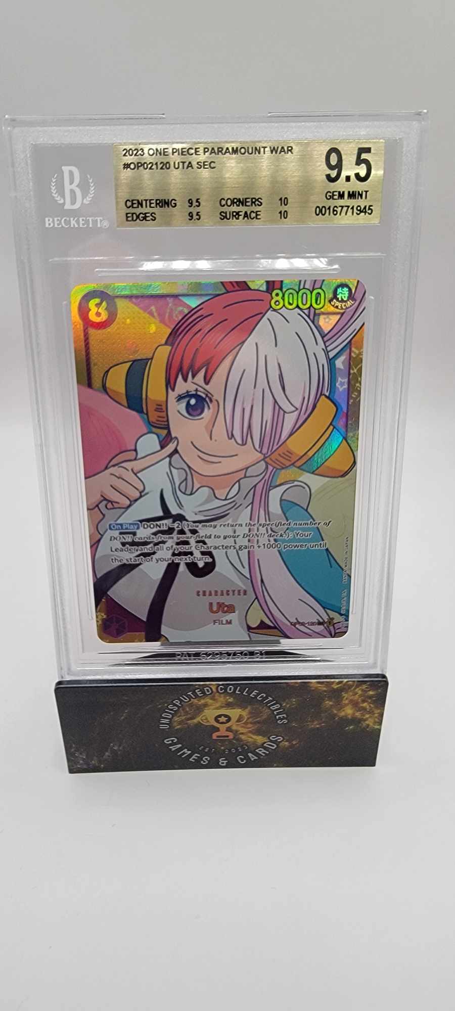 One Piece: Paramount War Uta BGS 9.5