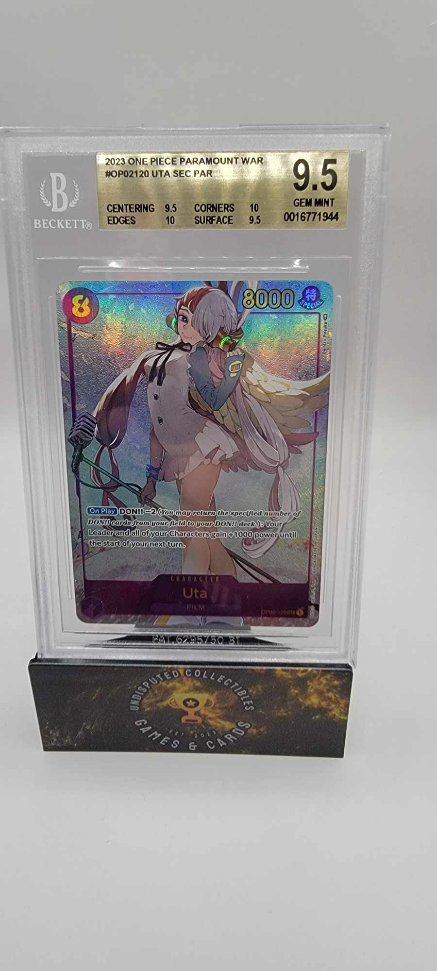 One Piece: Paramount War Uta Secret Rare Alt Art BGS