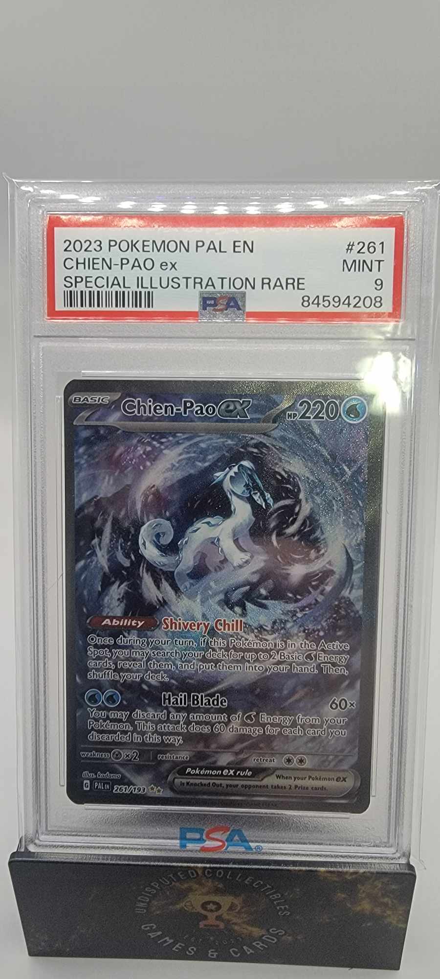 Pokemon Paldean Fates Chien-Pao ex Special Illustration Rare PSA 9