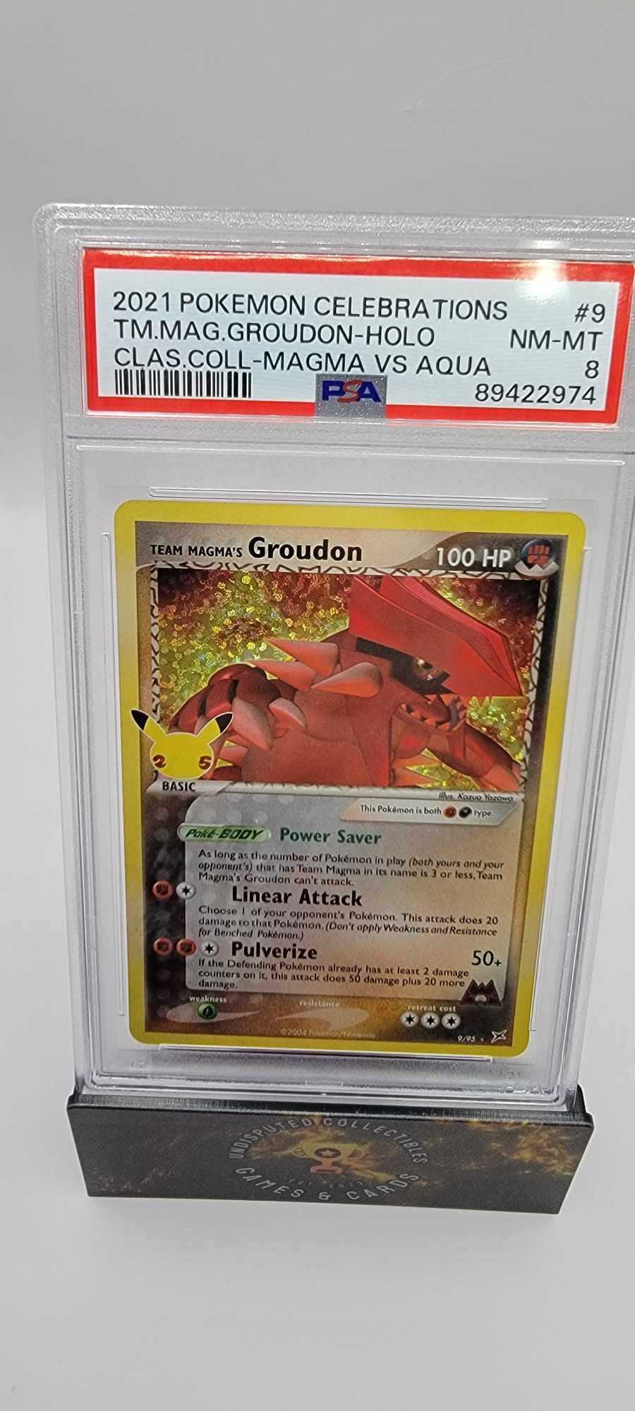 Pokemon Celebrations Classic Collection Team Magma's Groudon PSA 8