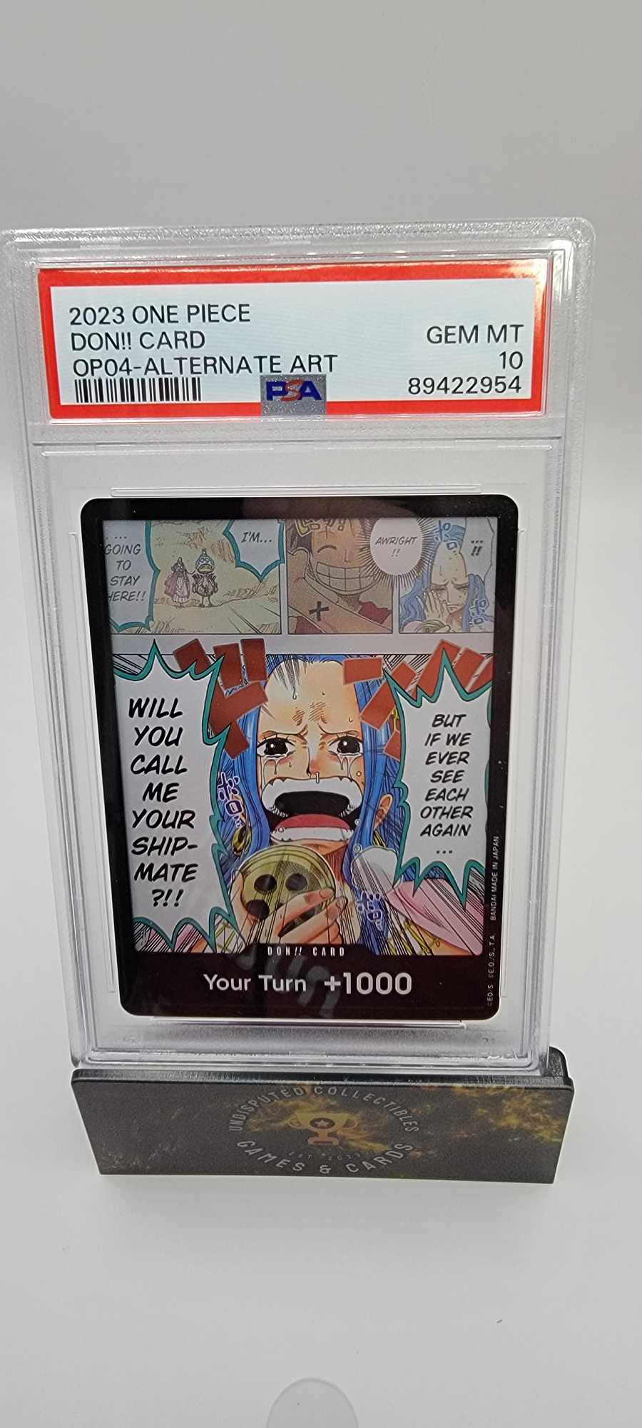 One Piece Kingdoms of Intrigue DON!! Alt Art PSA 10