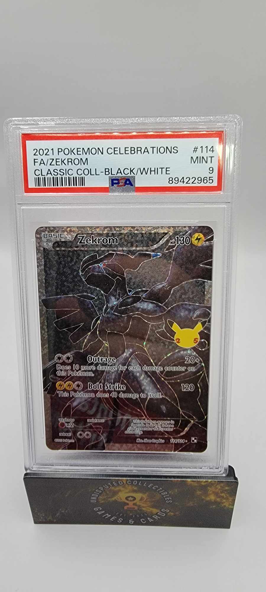 Pokemon Celebrations Classic Collection Zekrom PSA 9