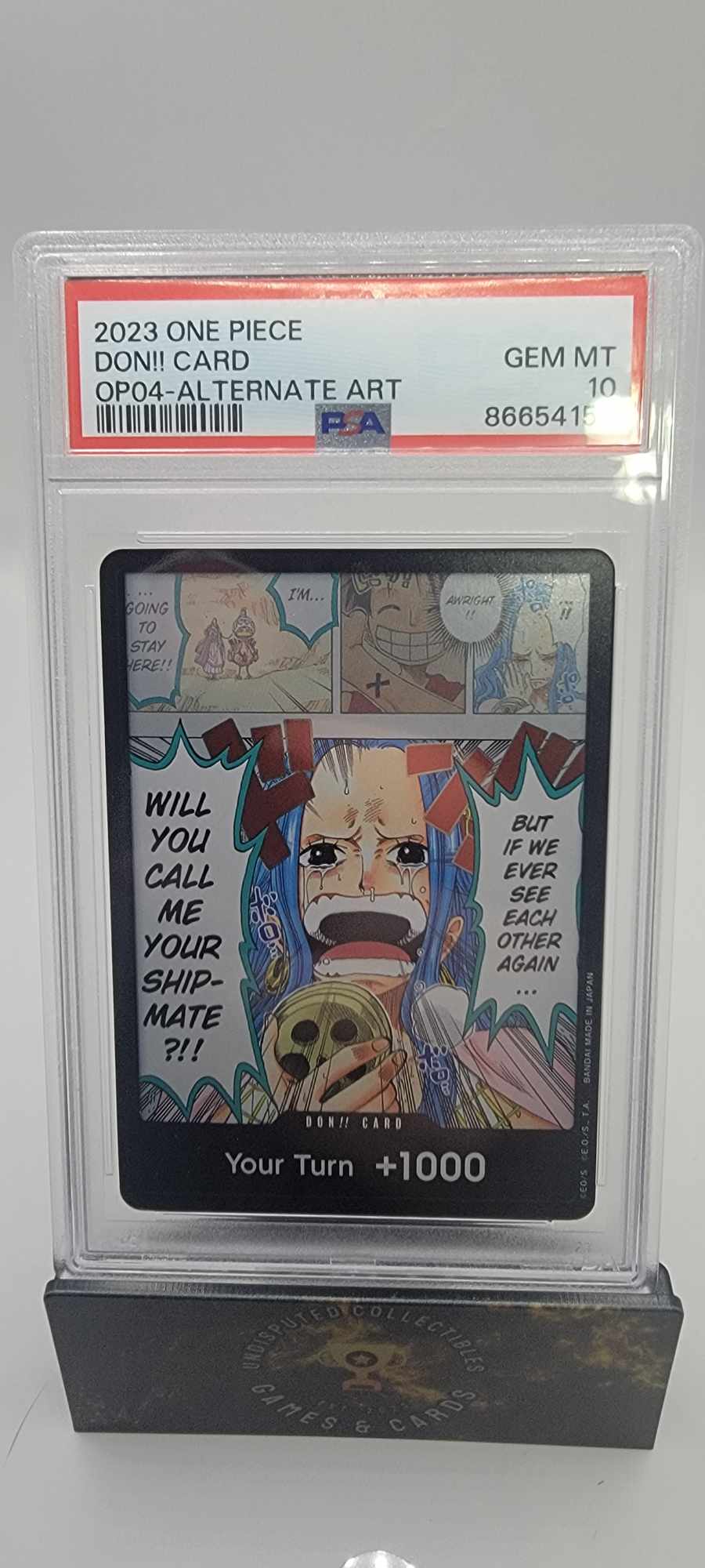One Piece Kingdoms of Intrigue DON!! Alt Art PSA 10