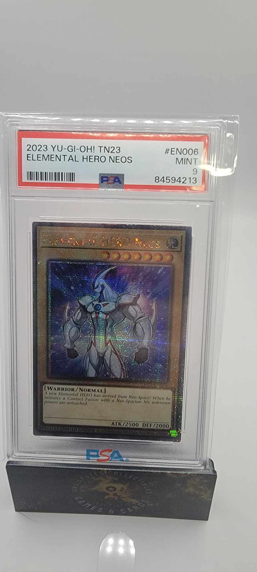 Yu-Gi-Oh Dueling Heroes Elemental Hero Neos PSA 9