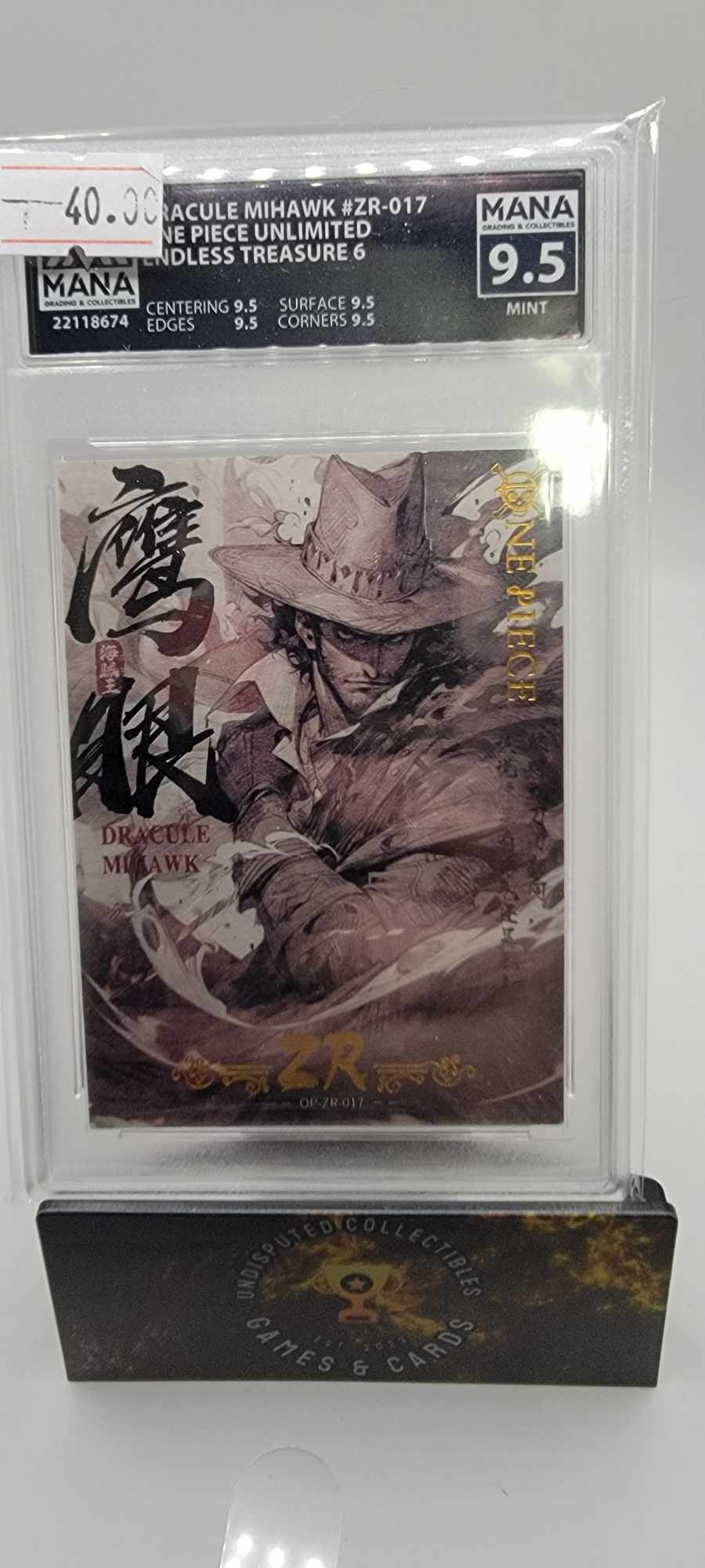 One Piece Endless Treasure Dracule Mihawk Mana 9.5