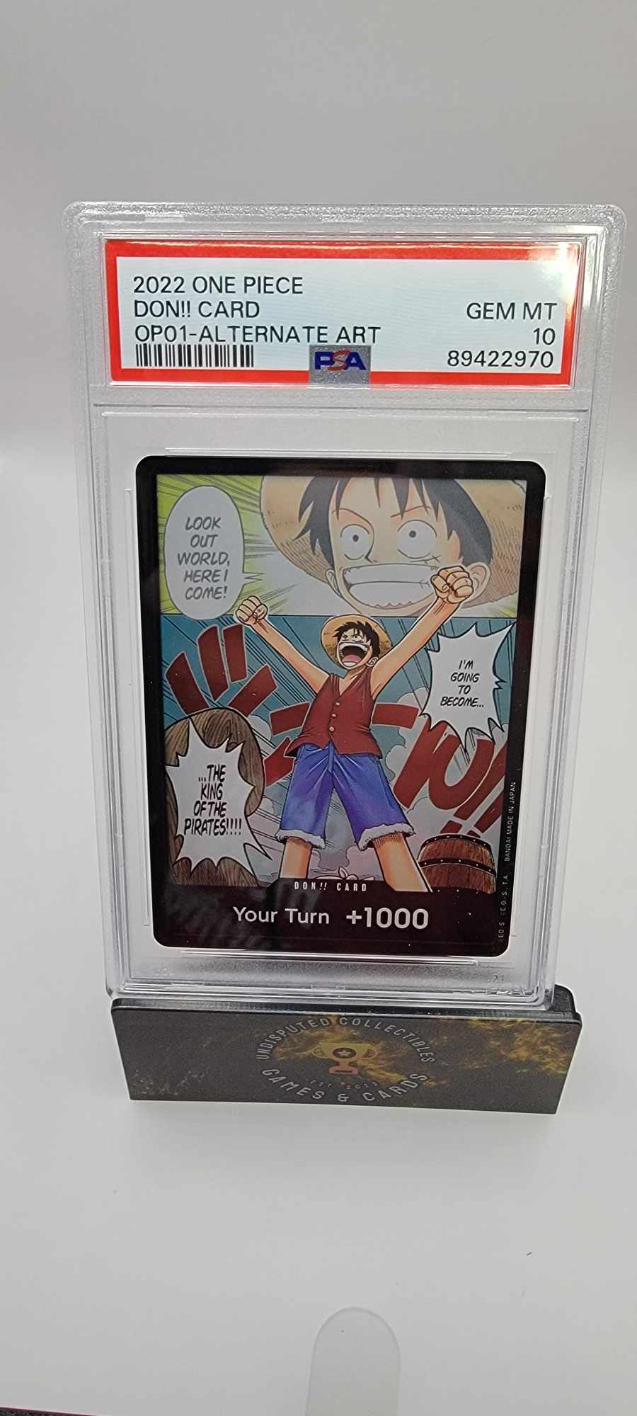 One Piece Romance Dawn DON!! Alt Art PSA 10