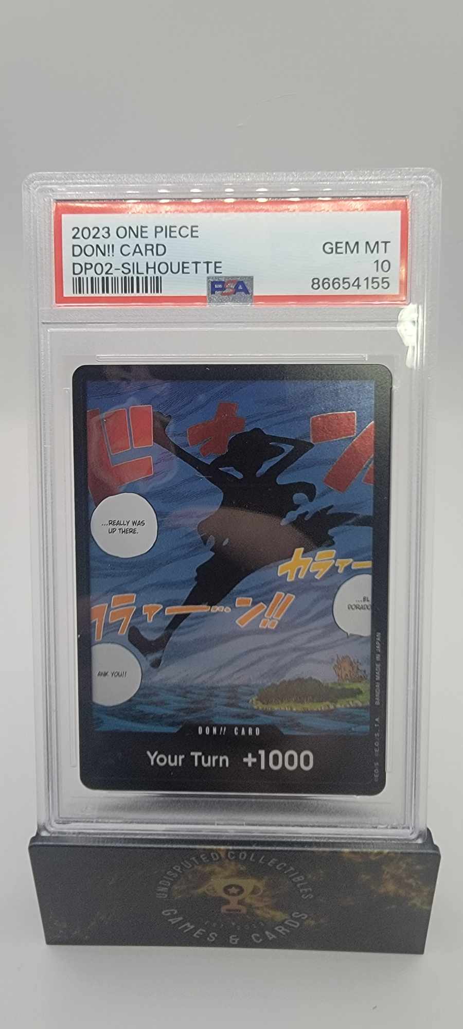 One Piece Double Pack 2 Luffy Silhouette DON!! PSA 10