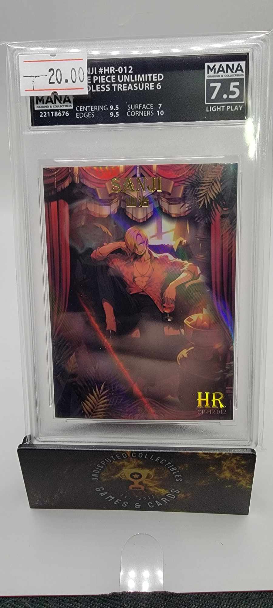 One Piece Endless Treasure Sanji HR Mana 7.5