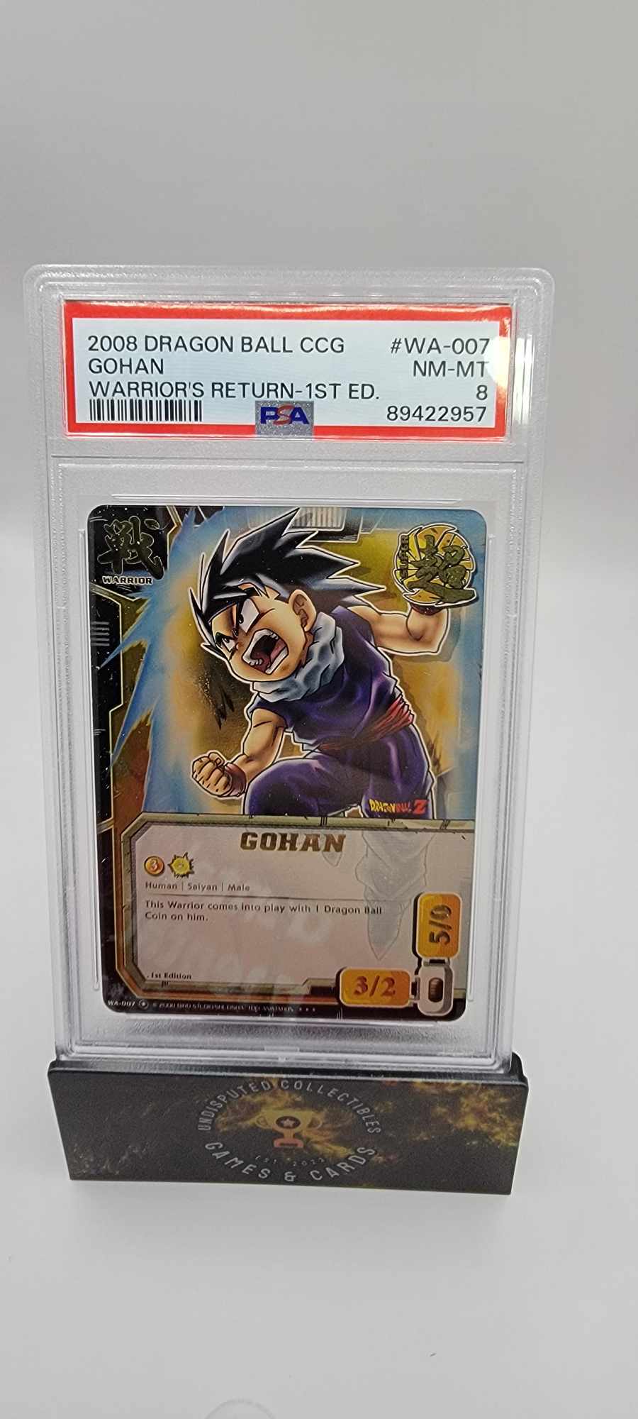 Dragonball Z CCG Gohan PSA 8
