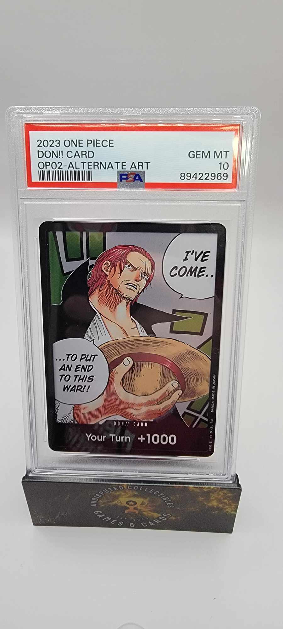 One Piece Paramount War DON!! Alt Art PSA 10