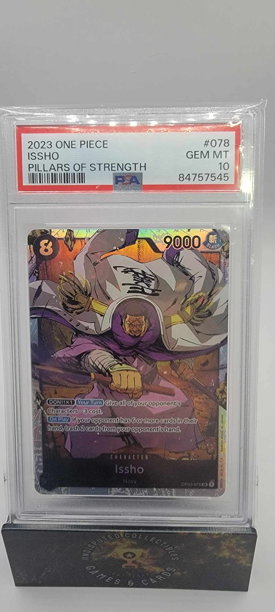 One Piece Pillars of Strength Issho (Fujitora) PSA 10