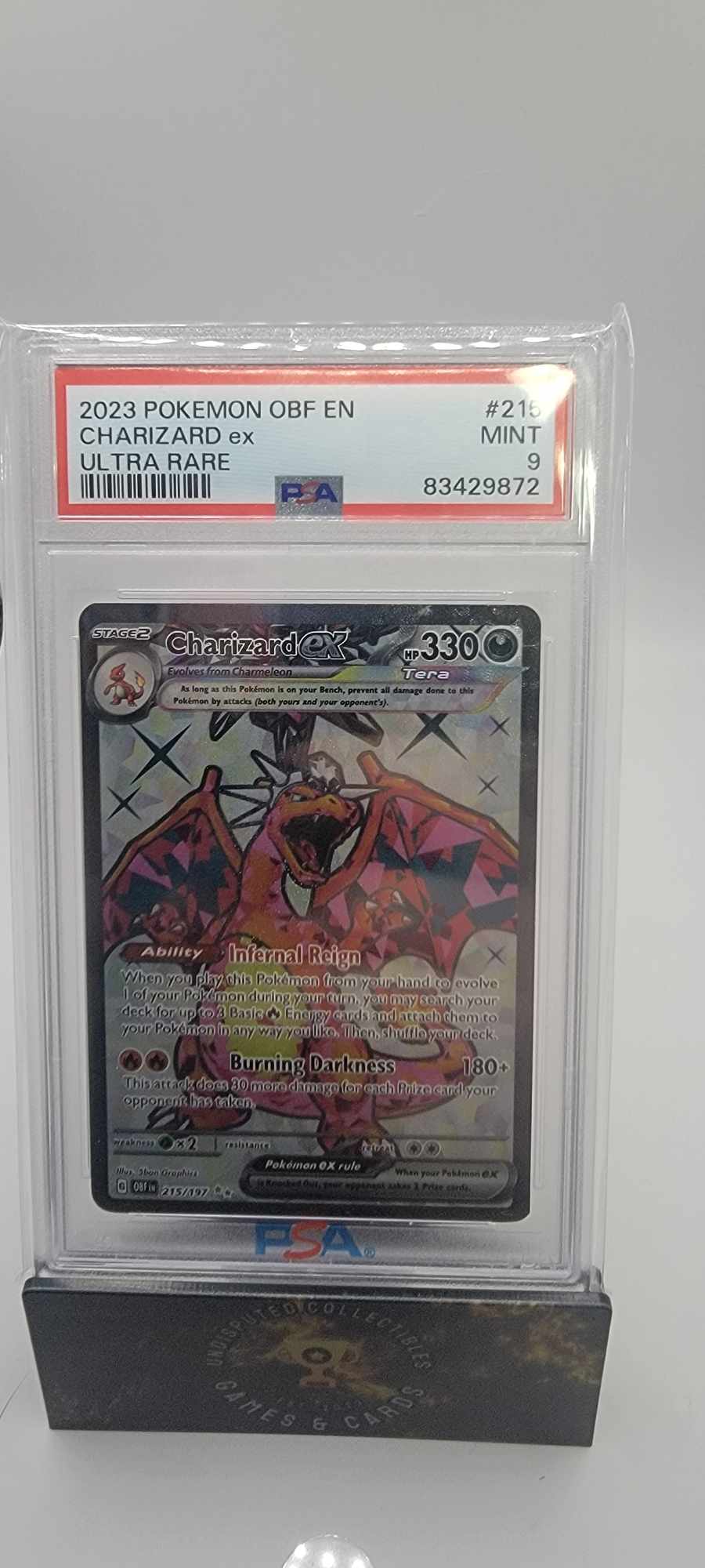 Pokemon Obsidian Flames Charizard ex PSA 9