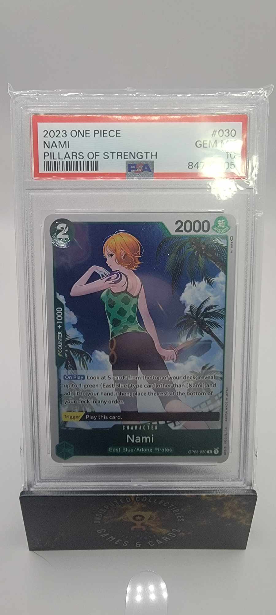 One Piece Pillars of Strength Nami PSA 10