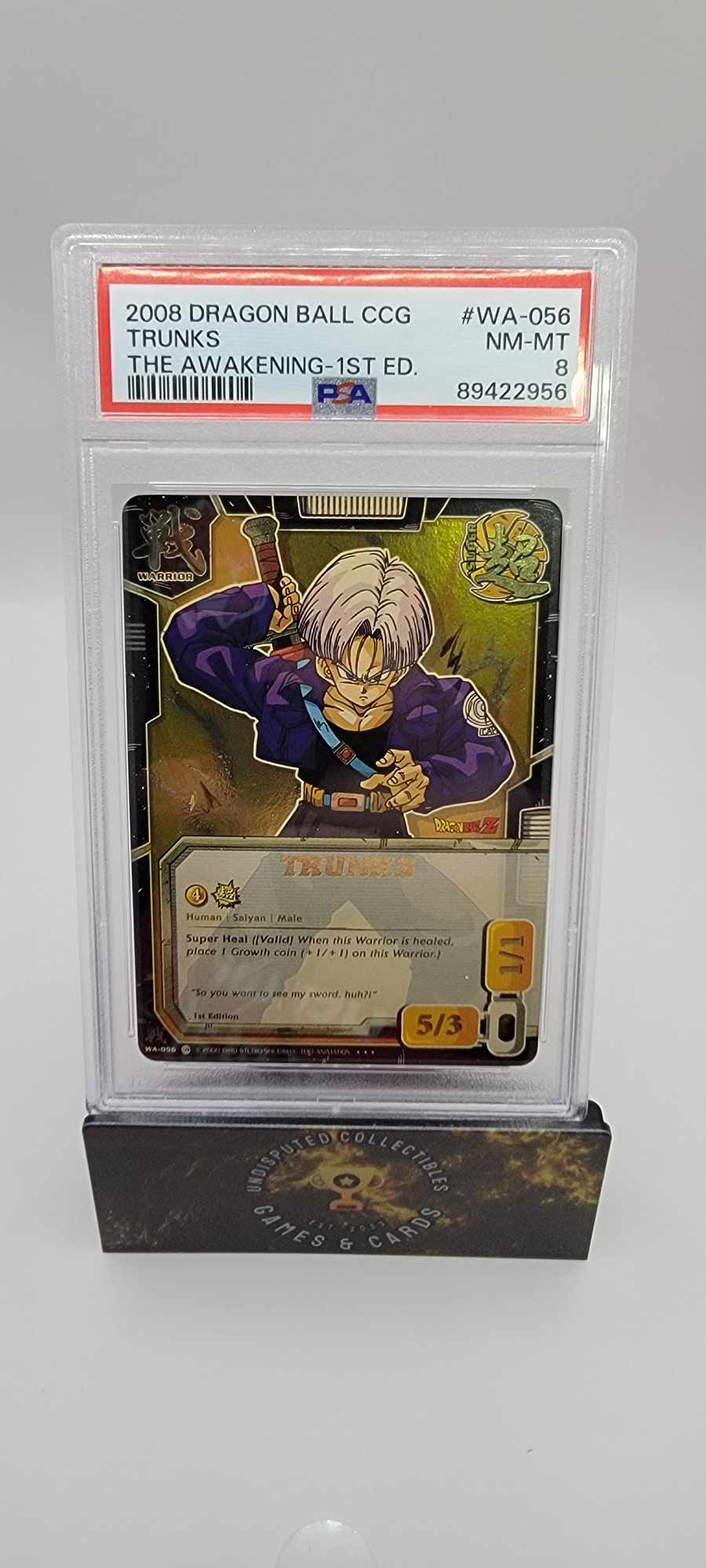 Dragon Ball Z CCG Trunks PSA 8