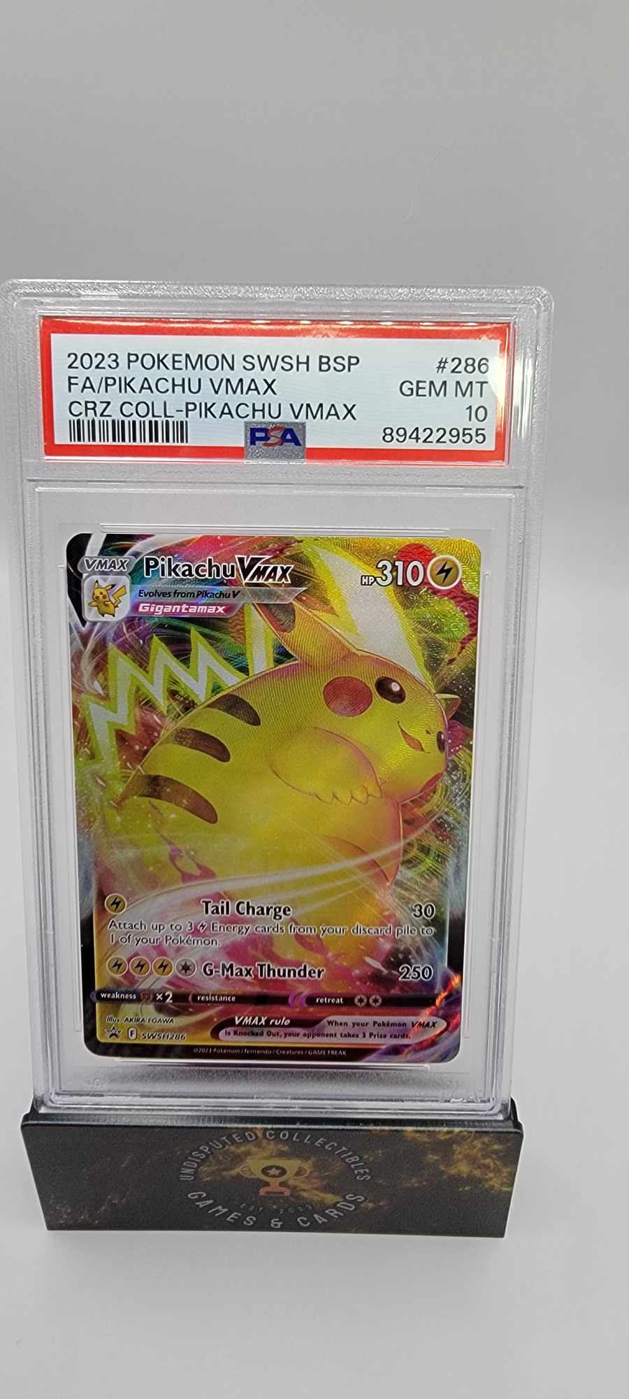 Pokemon Promo PIkachu VMAX PSA 10
