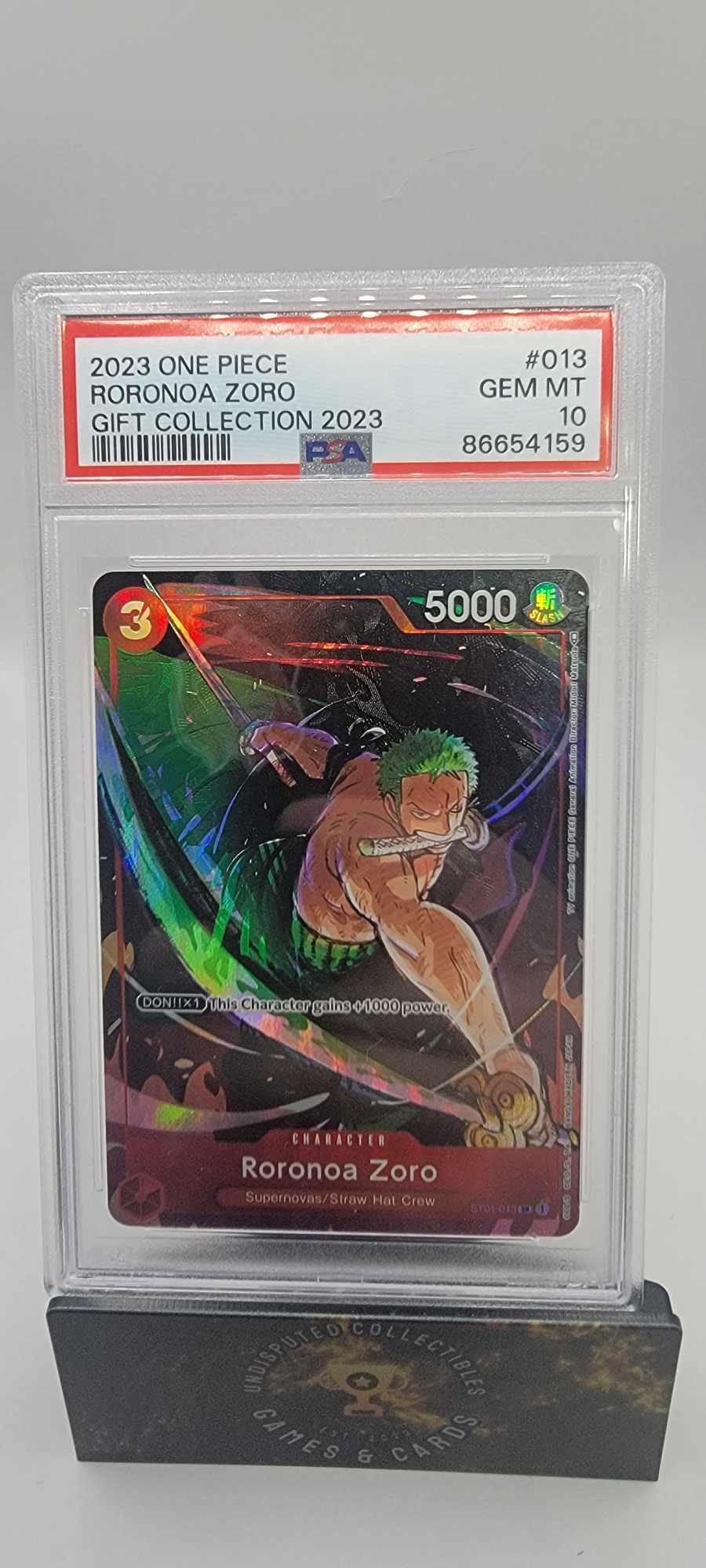 One Piece Gift Collection 2023 Roronoa Zoro PSA 10