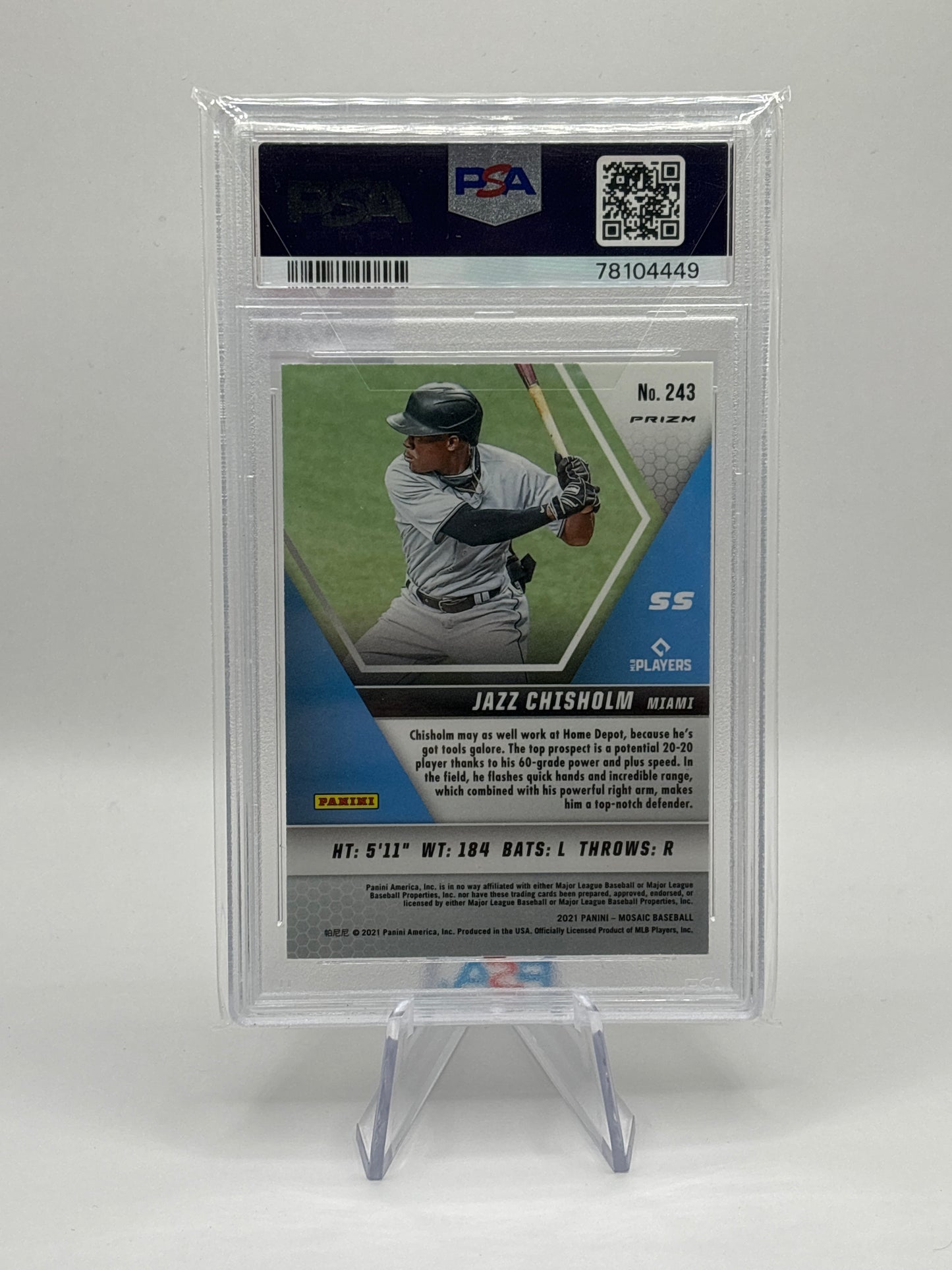 2021 Pamini Mosaic Jazz Chisholm RC PSA 10