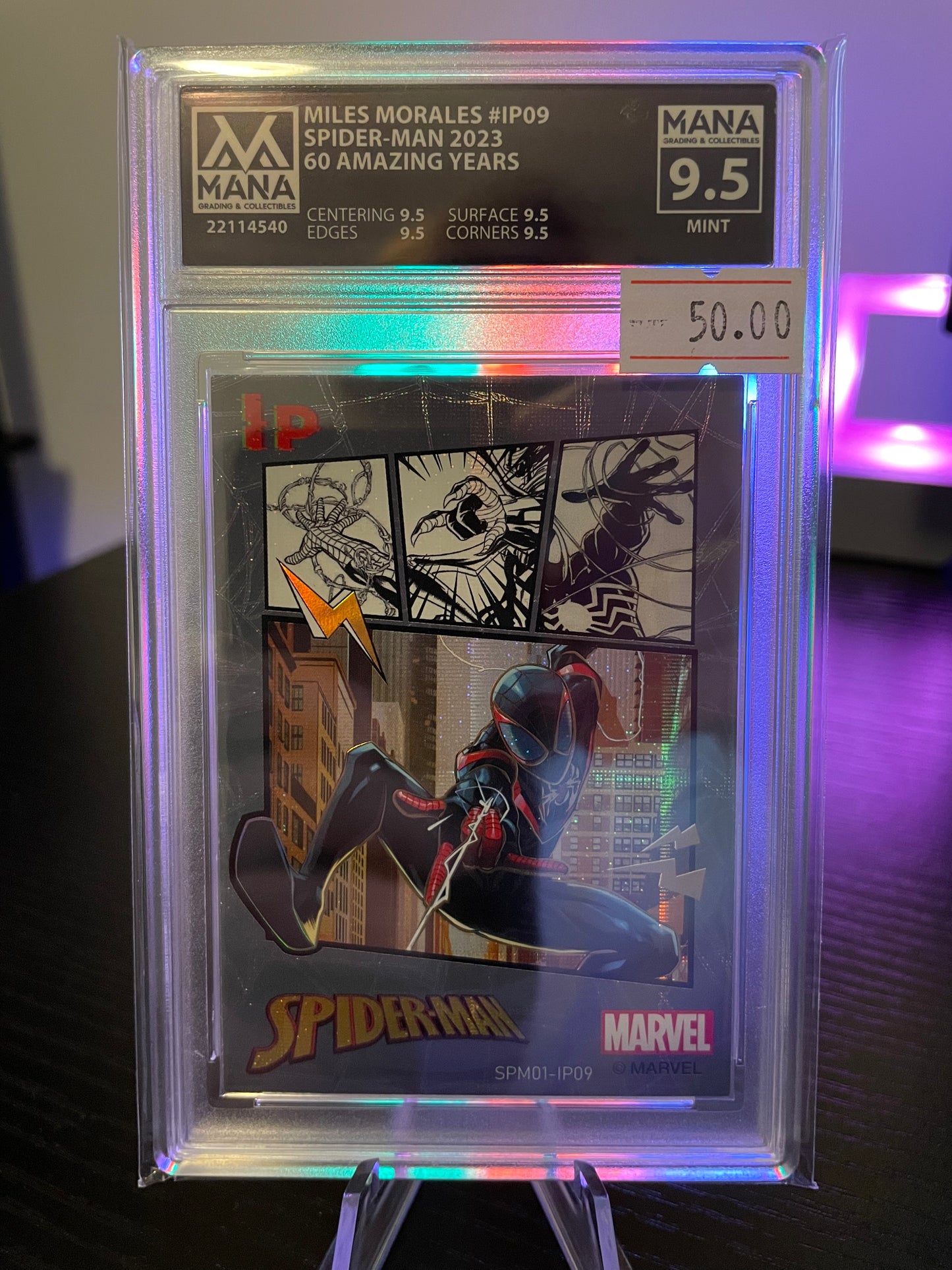 2023 Spider Man “60 Amazing Years” IP Miles Morales Mana 9.5 Mint
