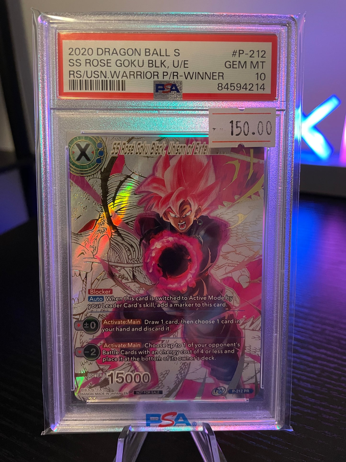 2020 Dragon Ball Super SS Rose Goku PSA Gem Mint 10