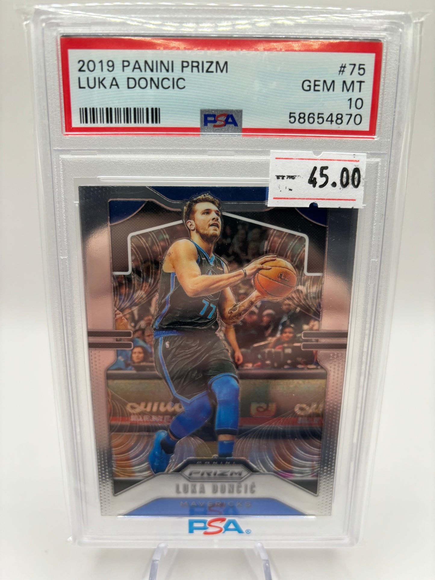 2019 Panini Prizm Luka Doncic PSA GEM Mint 10