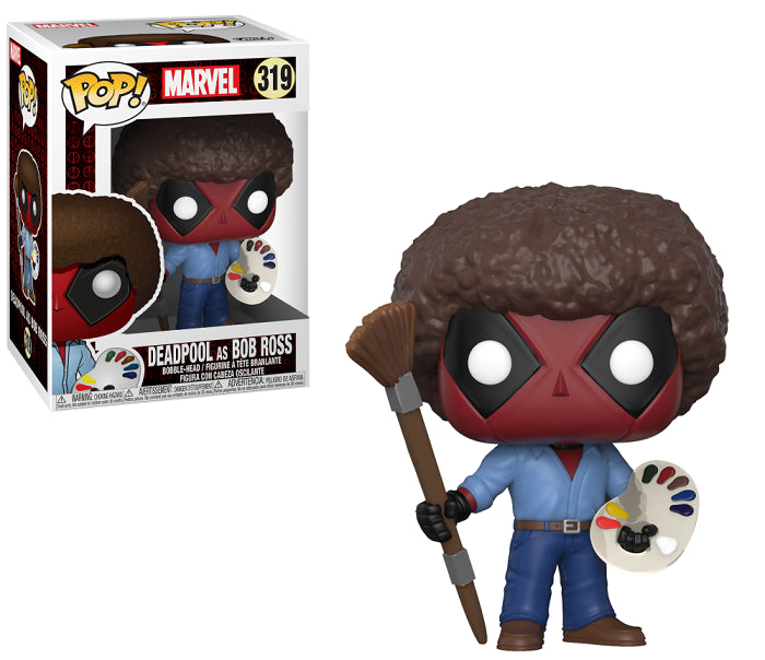 Marvel: Deadpool as Bob Ross Funko Pop #319