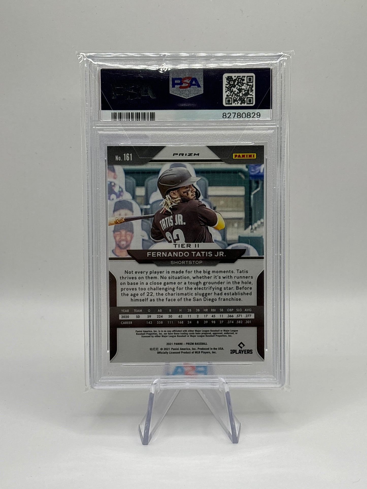 2021 Panini Prizm Fernando Tatis Jr. White Wave PSA Gem Mint 10