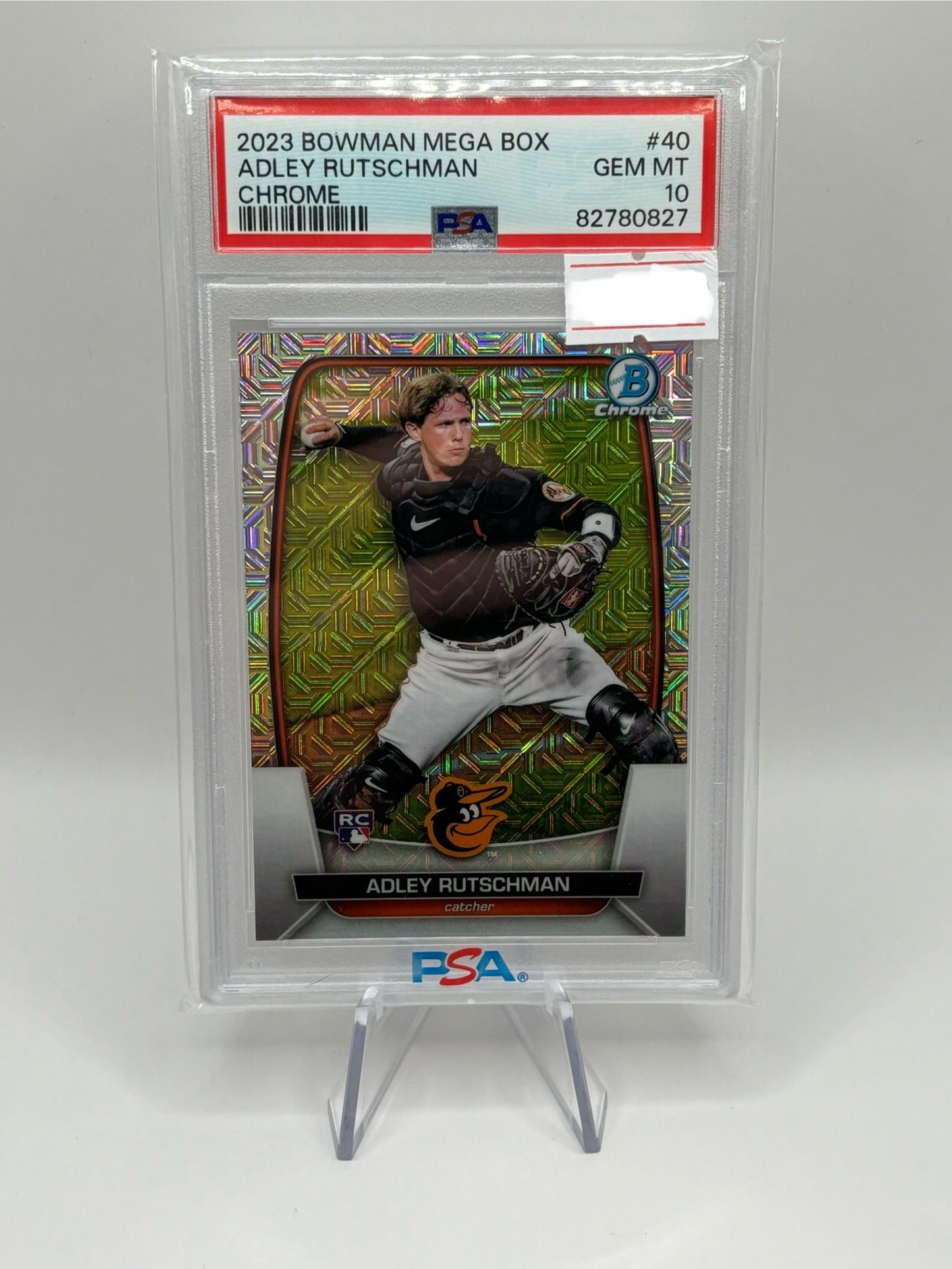 2023 Topps Bowman Adley Rutschman Mojo RC PSA Gem Mint 10