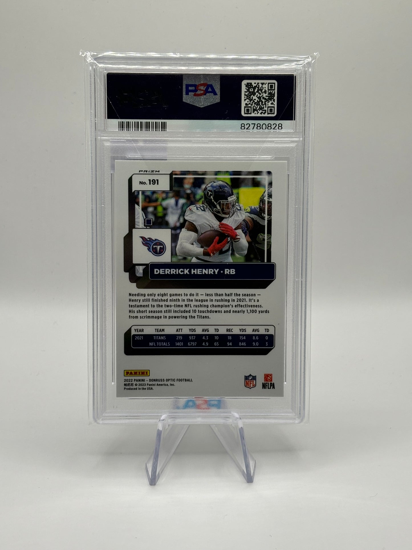 2022 Panini Donruss Optic - Stars Prizm #191 Derrick Henry PSA 9