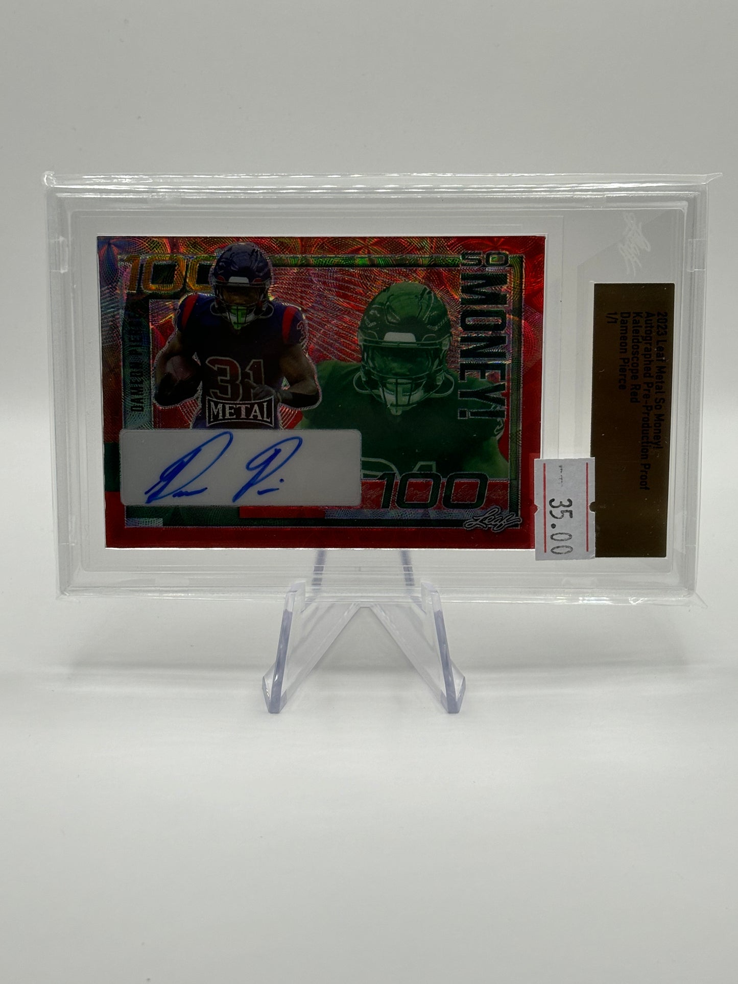 2023 Leaf Damien Pierce 1/1 Production Proof AUTO Kaleidoscope!! 