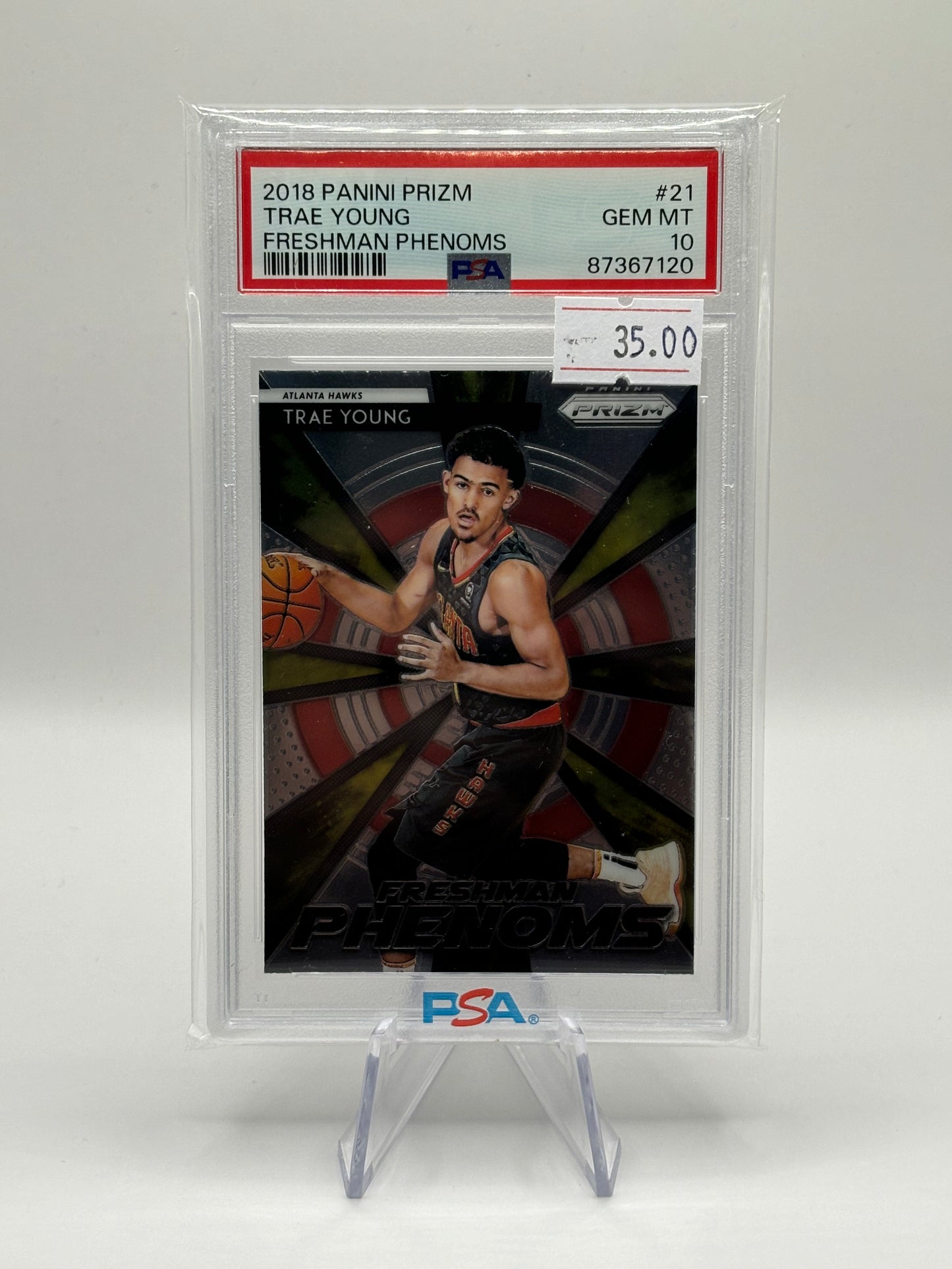 2018 Panini Prizm Trae Young Freshman Phenoms PSA Gem Mint 10