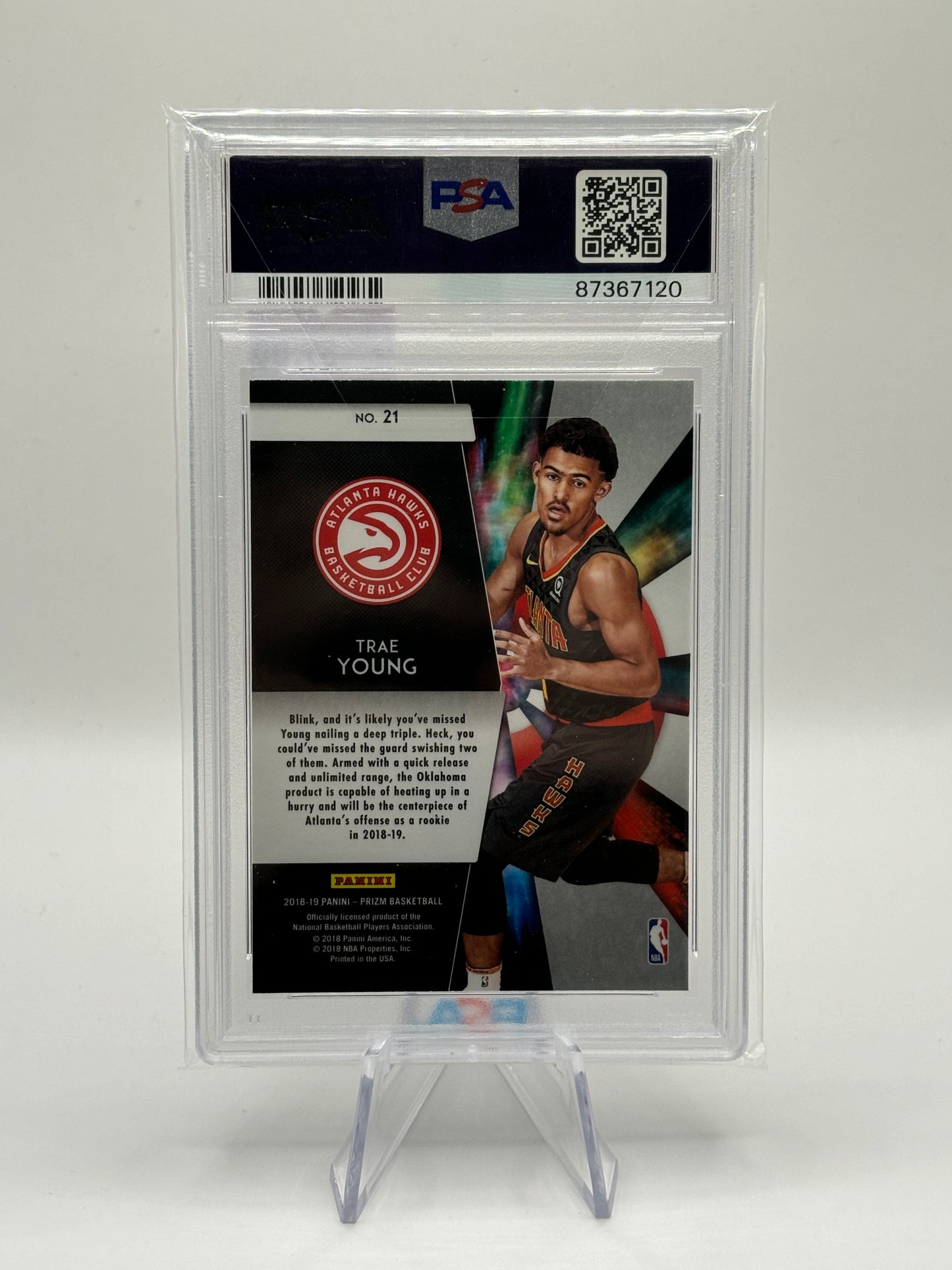 2018 Panini Prizm Trae Young Freshman Phenoms PSA Gem Mint 10