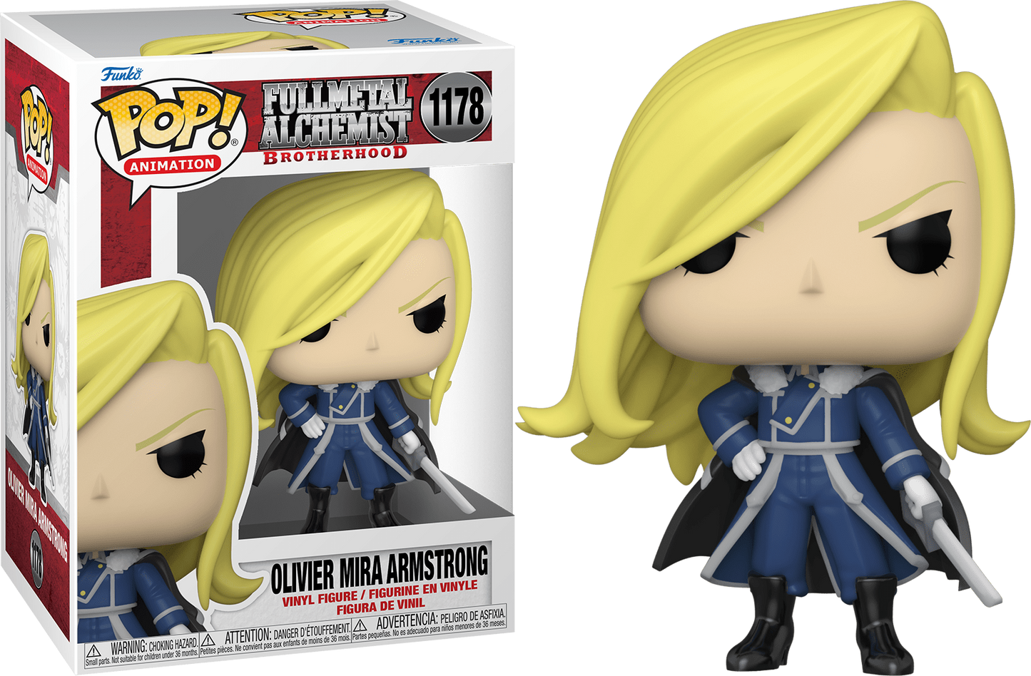 Fullmetal Alchemist Brotherhood Olivier Mira Armstrong Funko Pop #1178