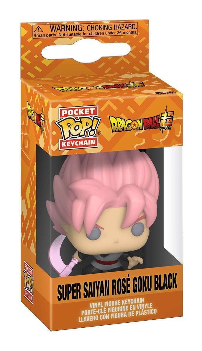 Dragon Ball Super Super Saiyan Rose Goku Black Funko Pop Pocket Keychain