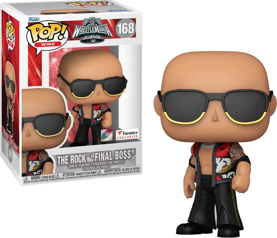 WWE: The Rock "The Final Boss" Fanatics Exclusive Funko Pop #168