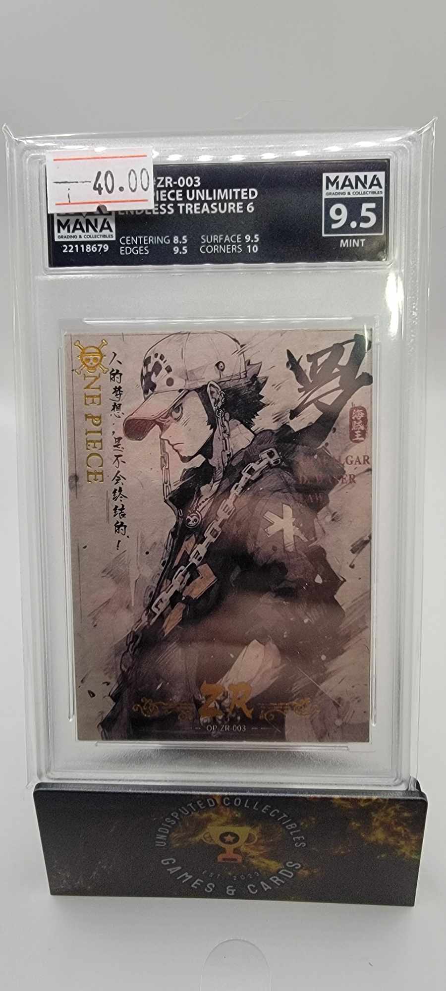 One Piece Endless Treasure Law ZR Mana 9.5