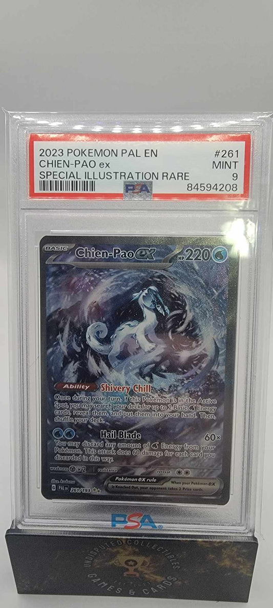Pokemon Paldean Fates Chien-Pao ex Special Illustration Rare PSA 9