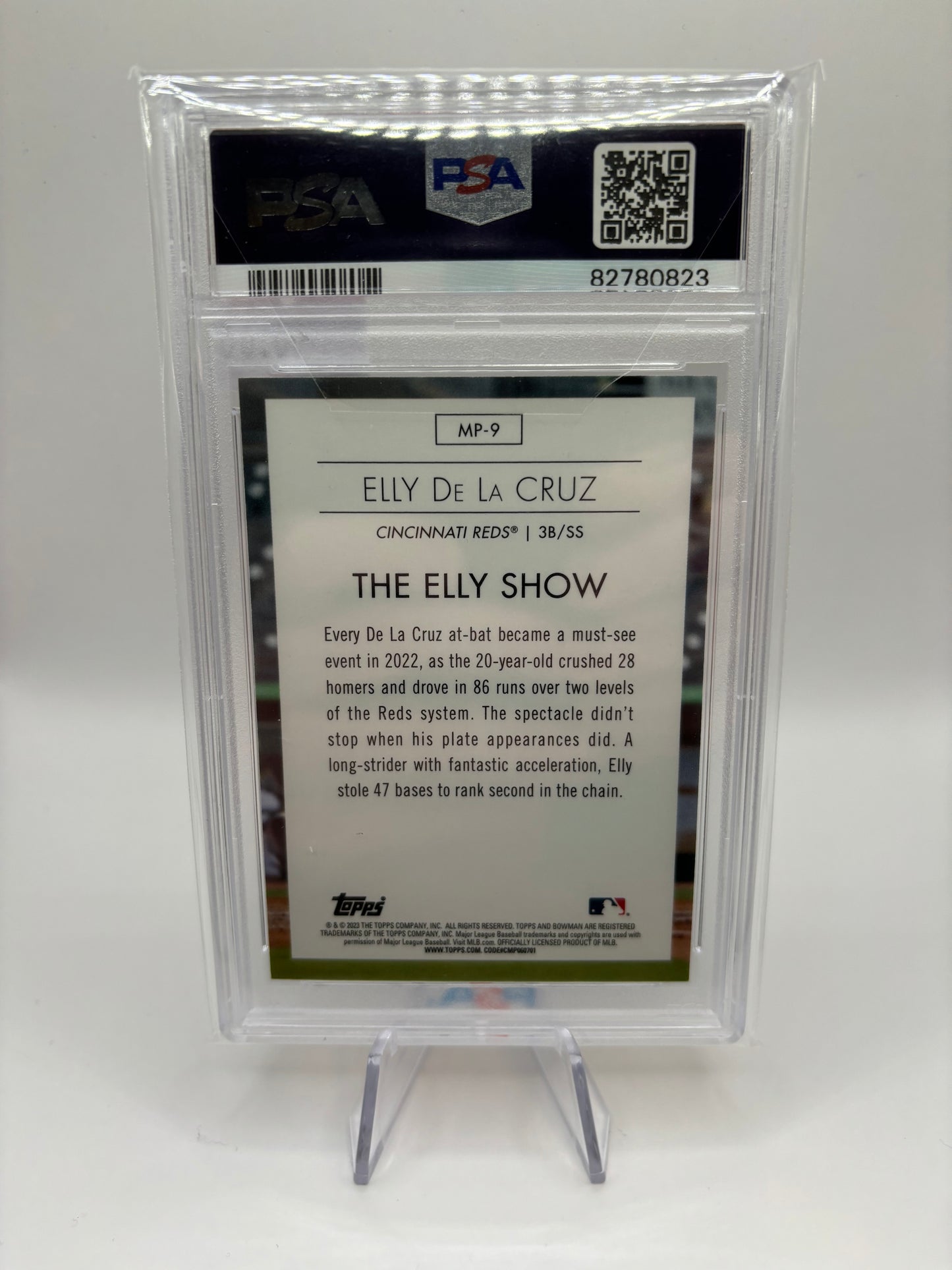2023 Topps Bowman Elly De La Cruz Modern Prospects PSA Gem Mint 10