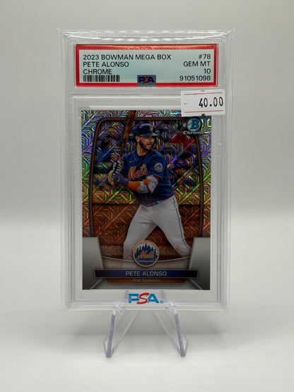 2023 Bowman Chrome Mojo Refractor #78 Pete Alonso PSA Gem Mint 10