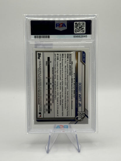 2021 Bowman Chrome Prospects Bobby Witt Jr. #BCP193 PSA MINT 9 KC Royals RC