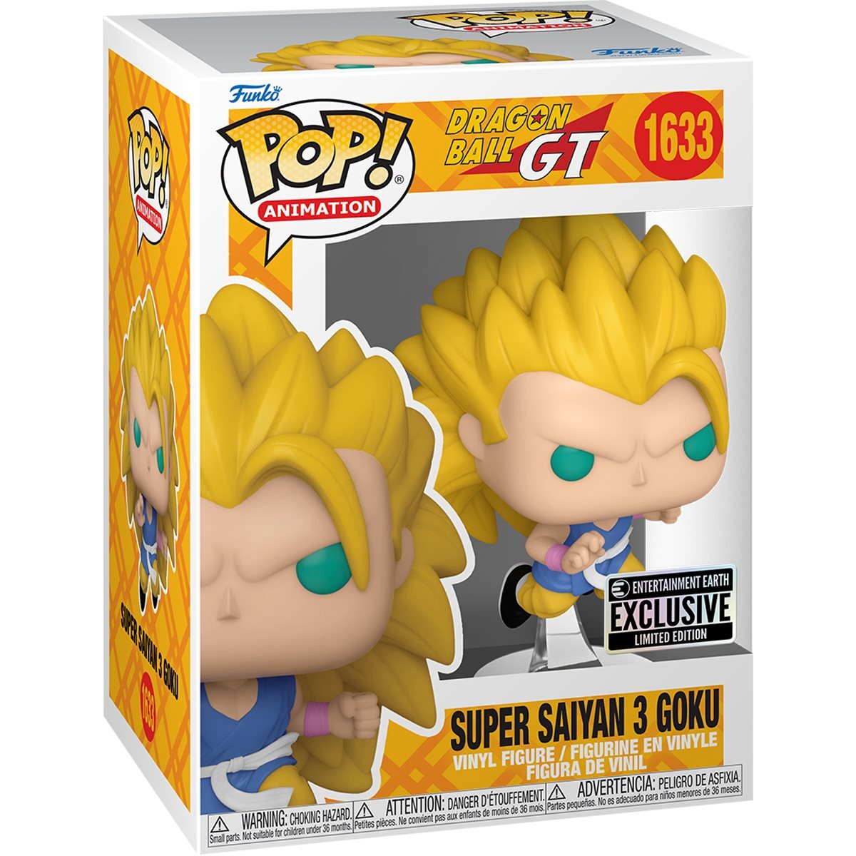 Dragon Ball GT; Super Saiyan 3 Goku Entertainment Earth Exclusive Funko Pop #1633