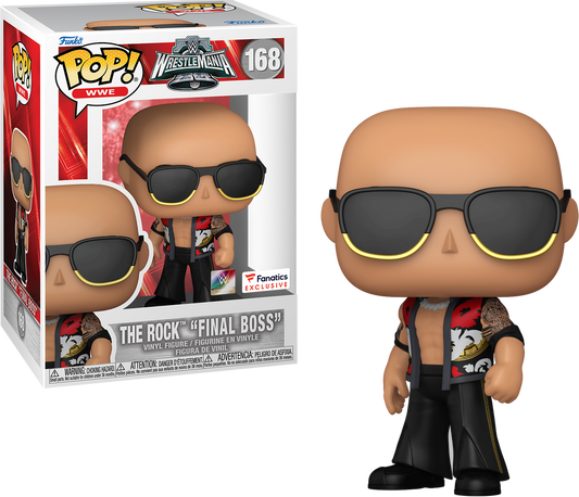 WWE: The Rock "The Final Boss" Fanatics Exclusive Funko Pop #168